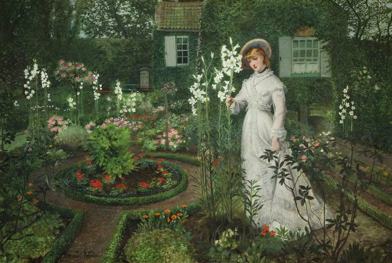 Ogród rektora, Królowa lilii - John Atkinson Grimshaw