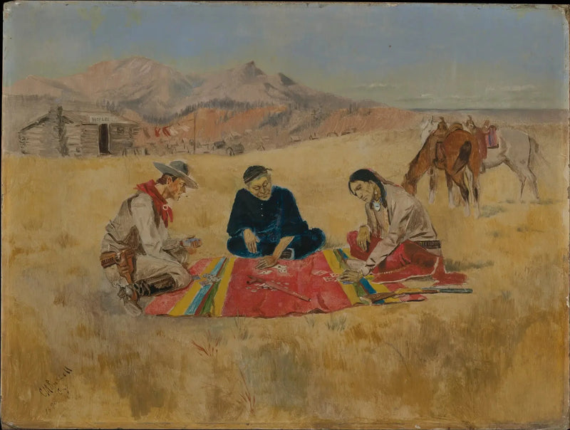 Zestaw do pokera - Charles Marion Russell