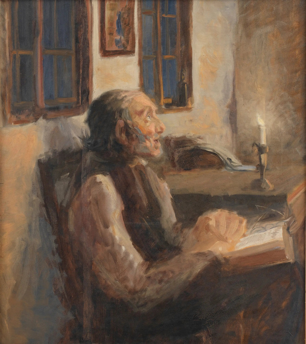 Le jeu est commandé avec rapidité - H. A. Brendekilde image 1 reproduction artisanale de tableau