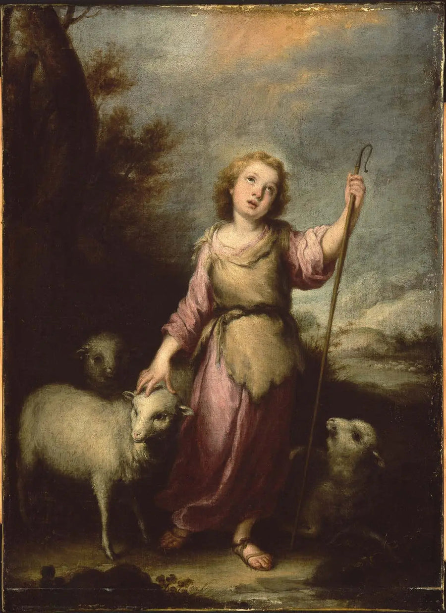 Młody Chrystus jako dobry pasterz - Bartolomé Esteban Murillo