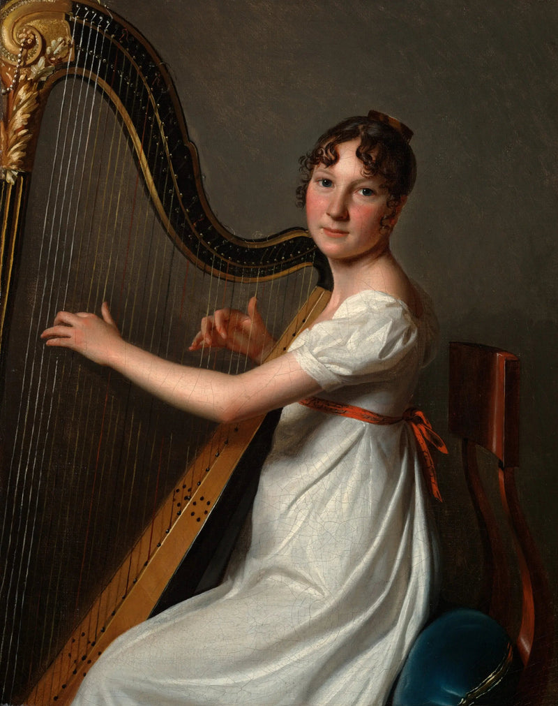 Młody harfista - Louis-Leopold Boilly