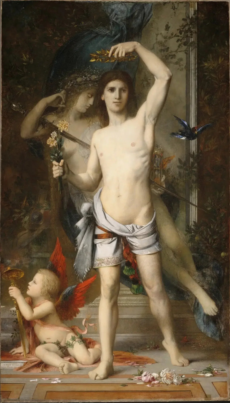Młody mężczyzna i śmierć - Gustave Moreau