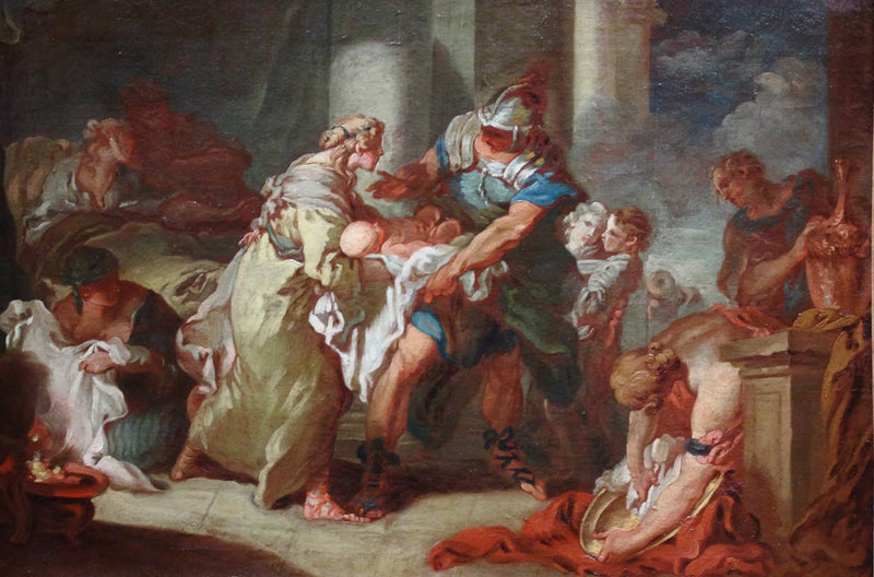 Młody Pyrrhus uratowany? - François Boucher
