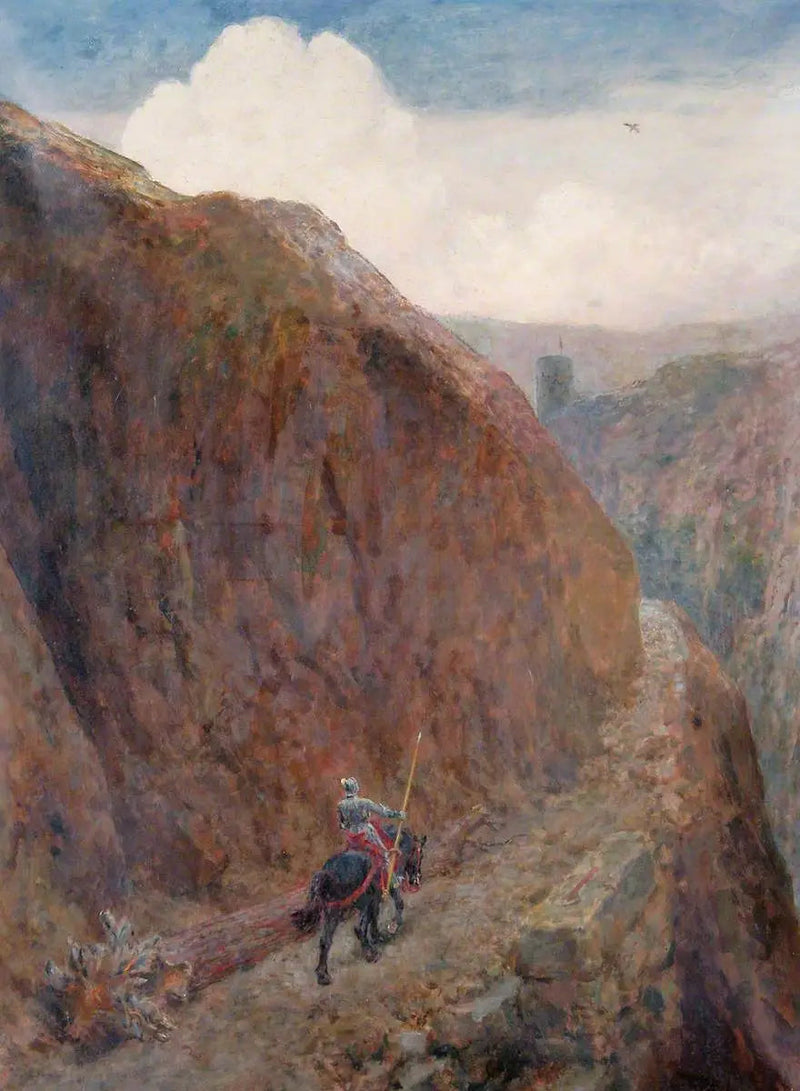 Młody Roland przybył do Czarnej Wieży - Briton Rivière