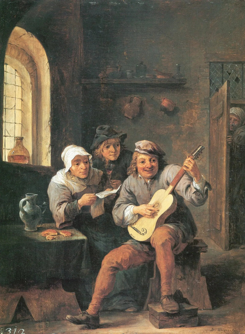 Grajka lutni - David Teniers Młodszy