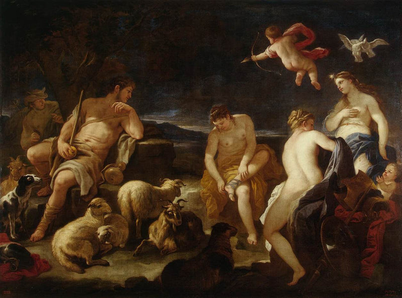 Sąd Parysa - Luca Giordano