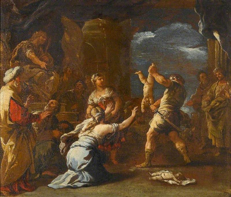 Sąd Salomona - Luca Giordano