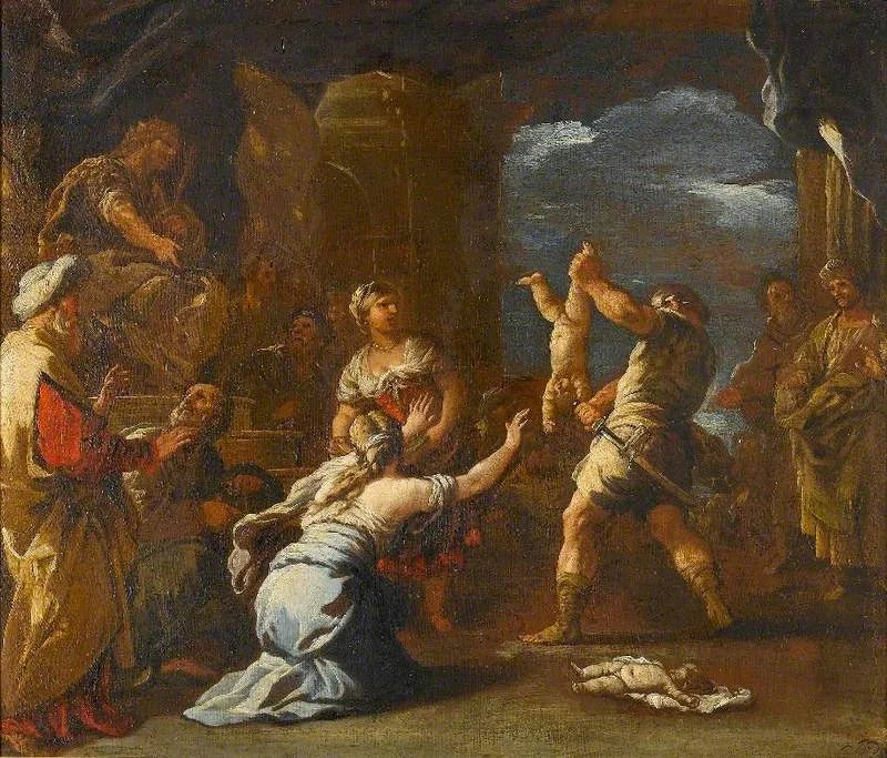 Sąd Salomona - Luca Giordano