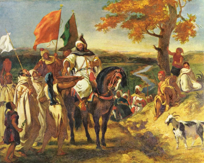 Kaid, marokański przywódca - Eugène Delacroix