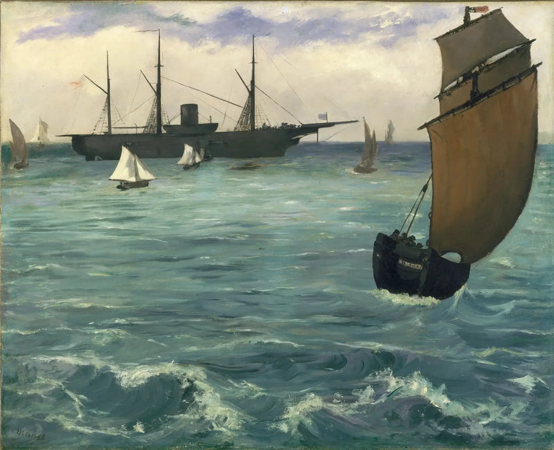 Kearsarge w Boulogne - Édouard Manet