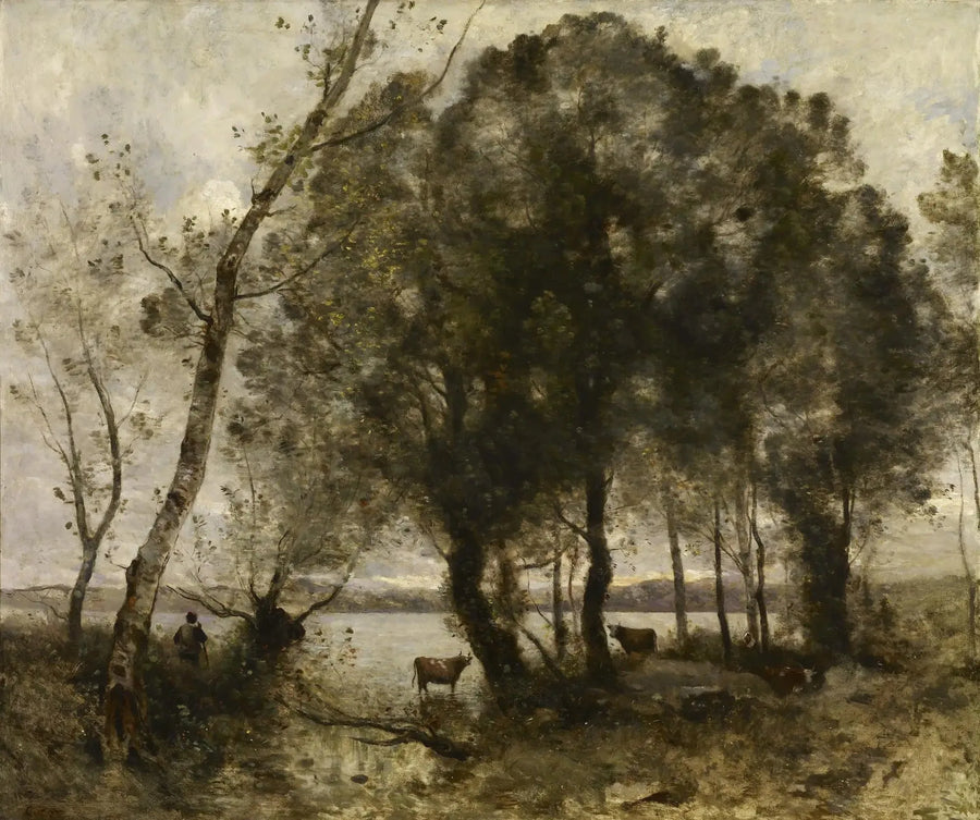 Jezioro - Jean-Baptiste Camille Corot