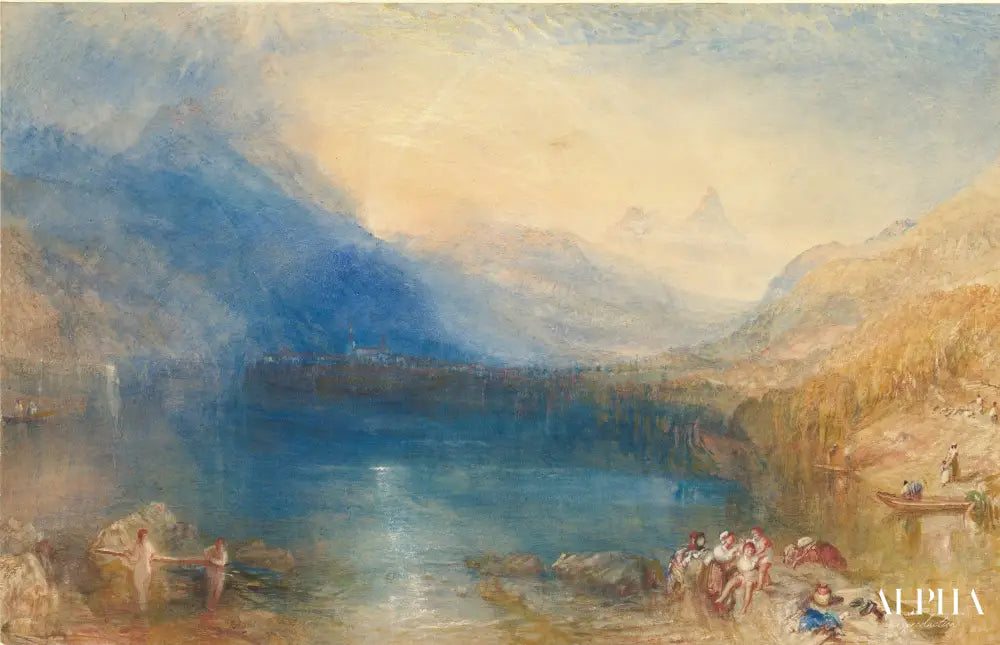 Le Lac Zug - William Turner - Reproductions de tableaux et peintures haut de gamme