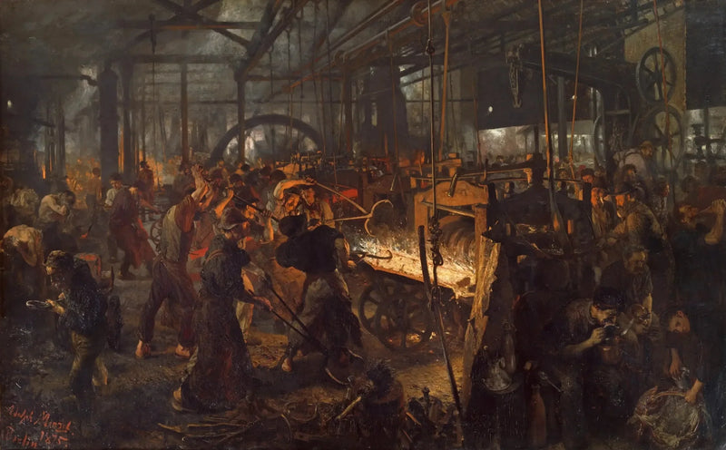 Tłuczek do mięsa z żelaza - Adolph von Menzel