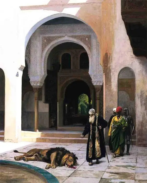 Przeklęty lew - Jean-Léon Gérôme