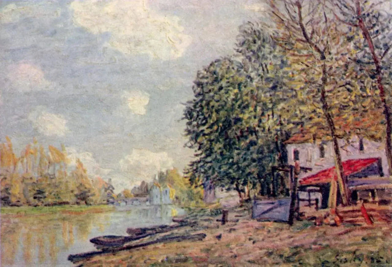 Le Loing w Moret - Alfred Sisley
