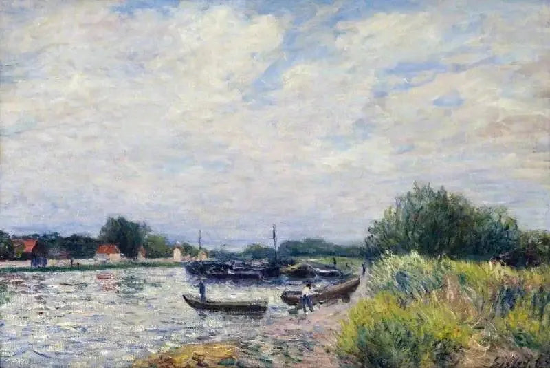 Loing w Saint-Mammès - Alfred Sisley