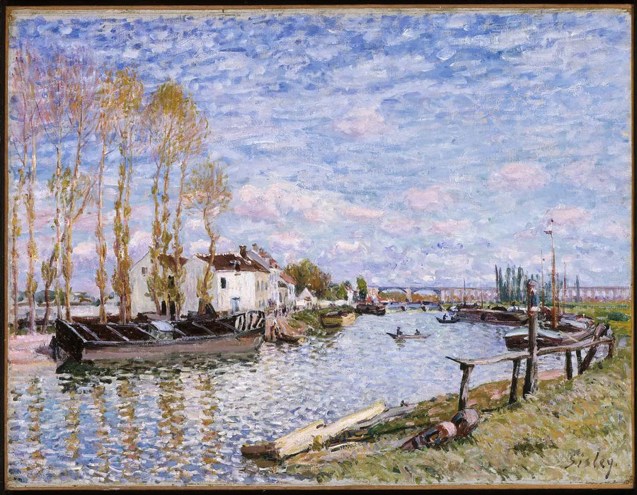 Loing w Saint-Mammès - Alfred Sisley