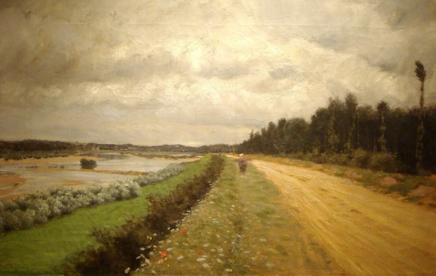 Wzdłuż rzeki Ofanto - Giuseppe De Nittis