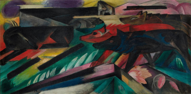Wilki (Wojna Bałkańska) - Franz Marc