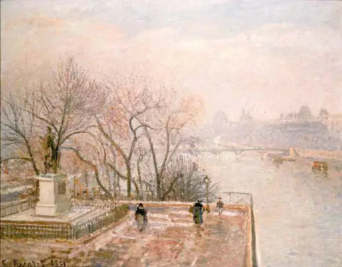 Luwr, Zachód słońca, Szron (Druga seria) - Camille Pissarro