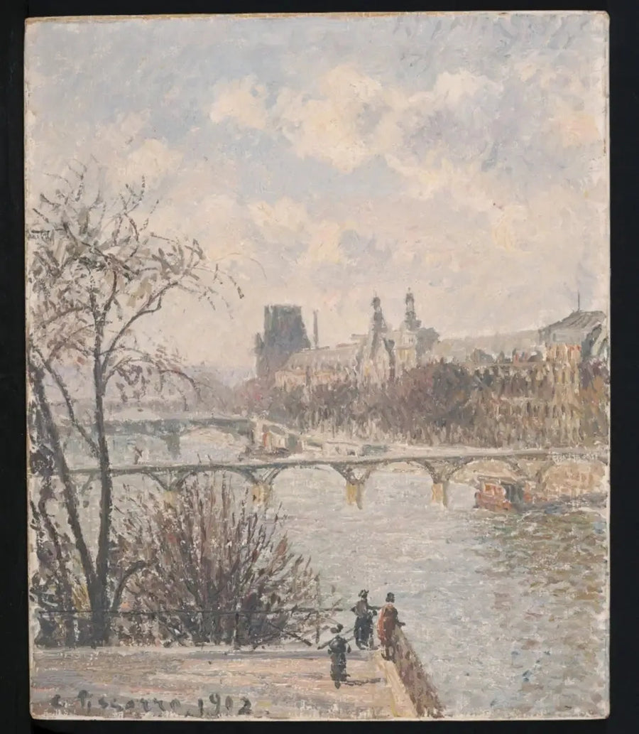 Luwr, poranek - Camille Pissarro
