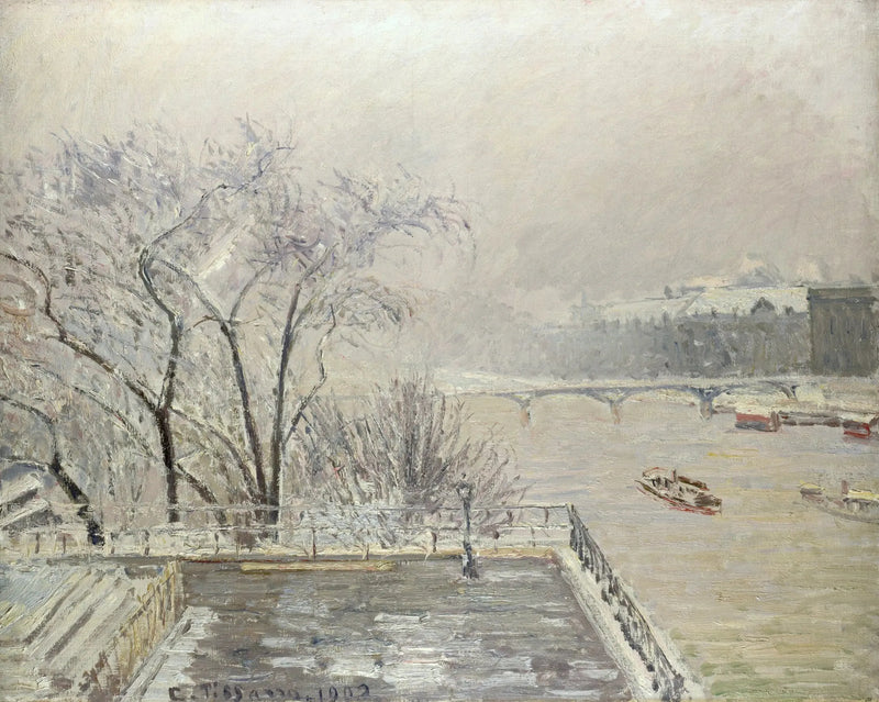 Luwr, Poranek, Efekt śniegu (Druga seria) - Camille Pissarro