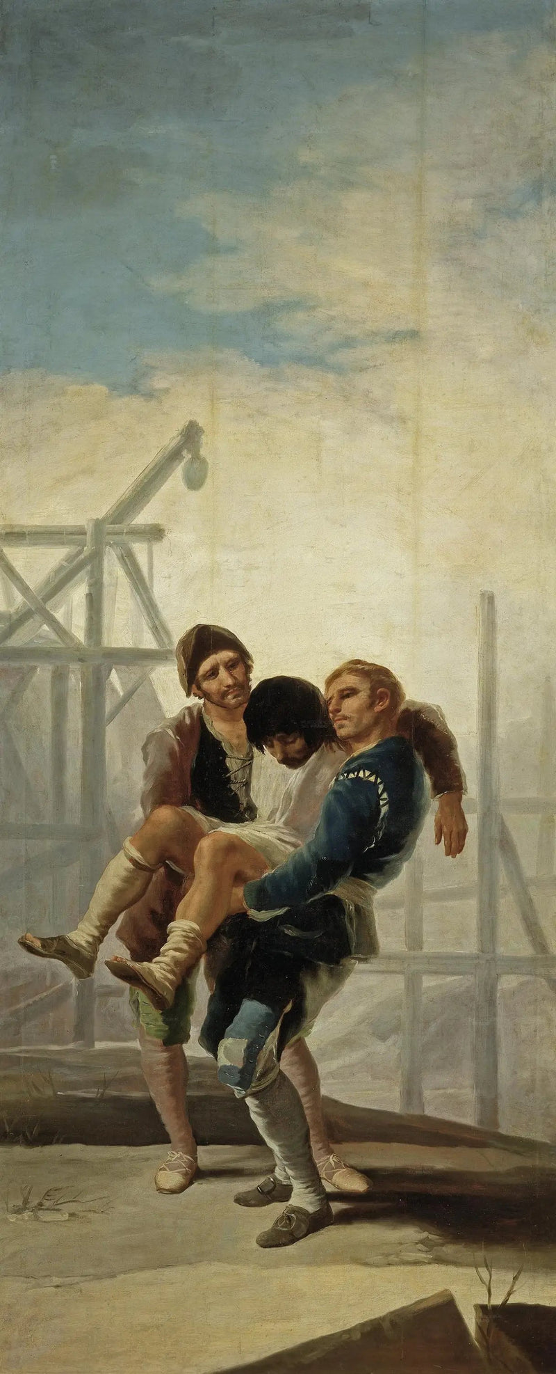 Ranny murarz - Francisco de Goya
