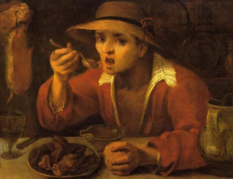 Pożeracz fasoli - Annibale Carracci