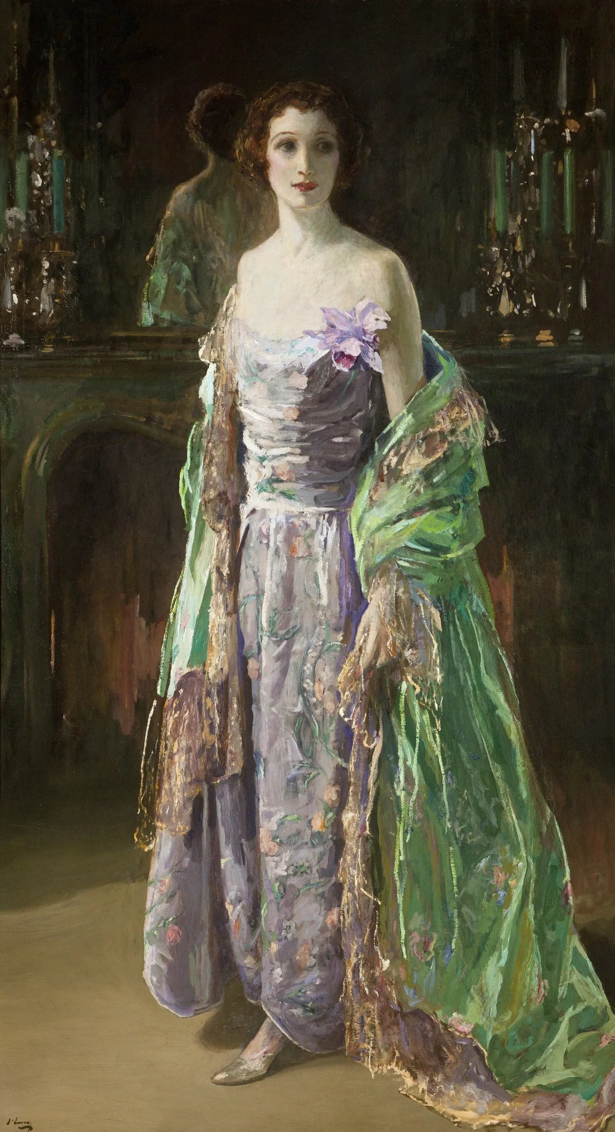 Le manteau vert - John Lavery image 1 copie peinte à la main à l’huile