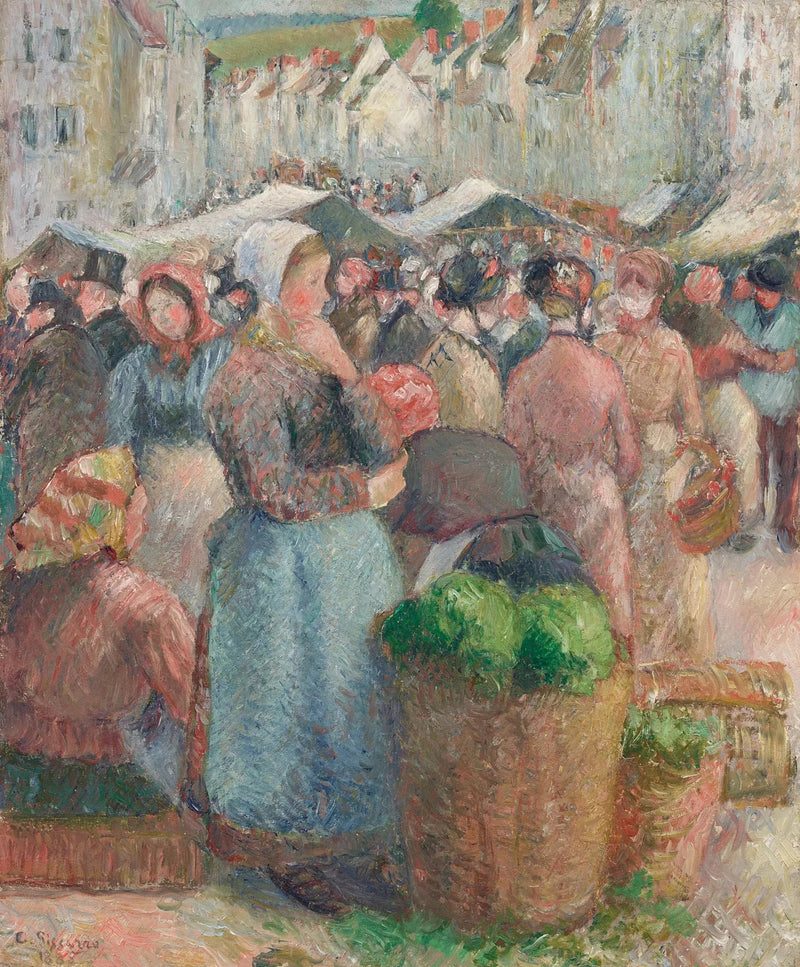 Targ w Gisors - Camille Pissarro