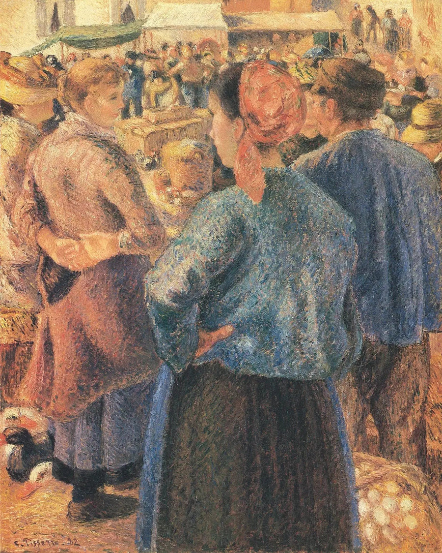 Targ drobiarski, Pontoise - Camille Pissarro