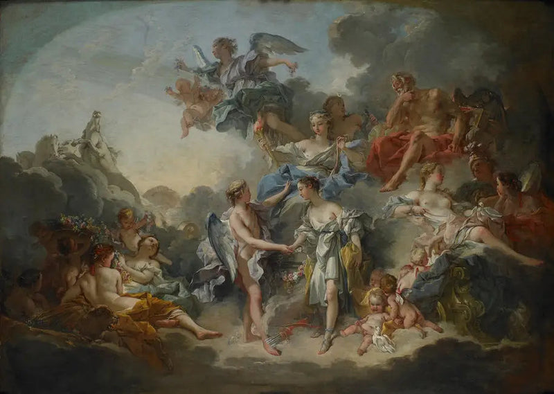 Zaślubiny miłości i Psyché - François Boucher