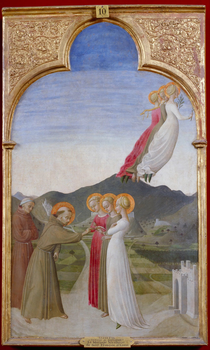 Mistyczne małżeństwo świętego Franciszka z Asyżu - Stefano di Giovanni (Sassetta)