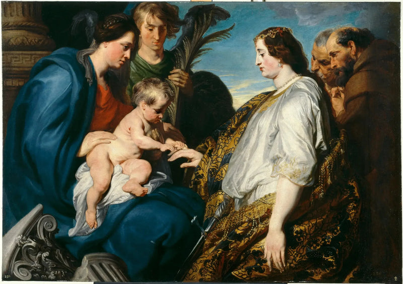 Mistyczne małżeństwo Świętej Katarzyny - Antoine van Dyck