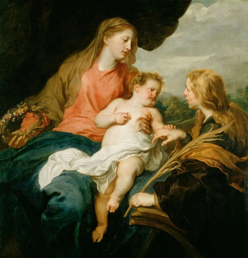 Mistyczne małżeństwo świętej Katarzyny - Antoine van Dyck