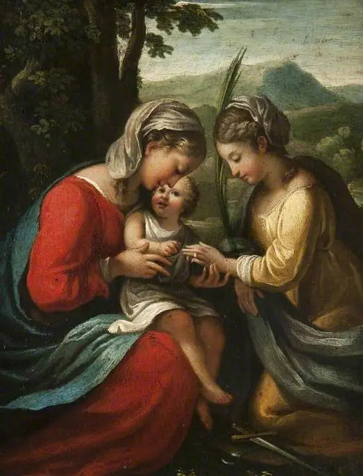Mistyczne małżeństwo świętej Katarzyny - Antonio da Correggio