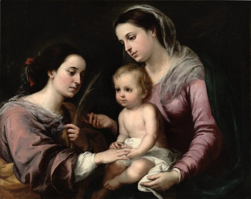 Mistyczne zaślubiny Świętej Katarzyny - Bartolomé Esteban Murillo