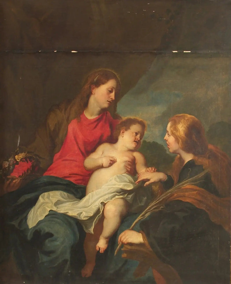 Mistyczne małżeństwo świętej Katarzyny Aleksandryjskiej - Antoine van Dyck