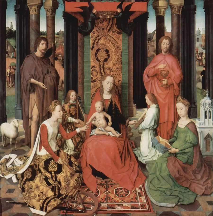 Mistyczne zaślubiny Świętej Katarzyny - Hans Memling