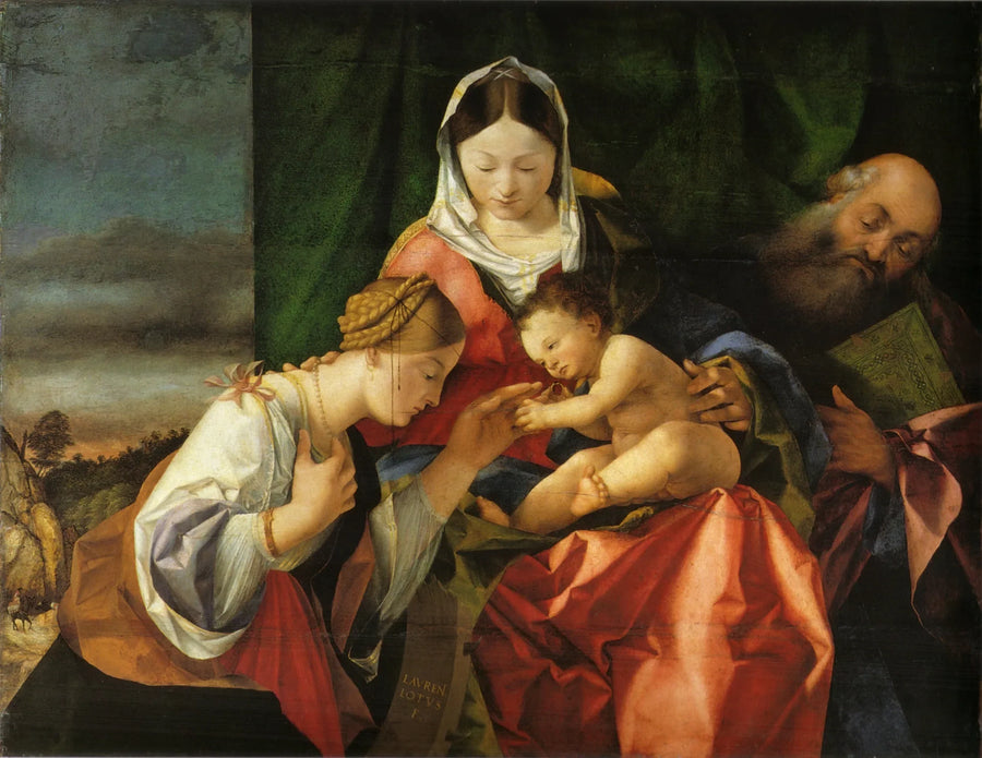 Mistyczne małżeństwo świętej Katarzyny - Lorenzo Lotto