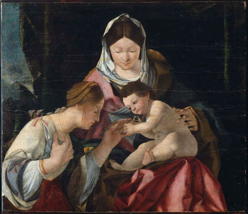 Mistyczne małżeństwo świętej Katarzyny - Lorenzo Lotto
