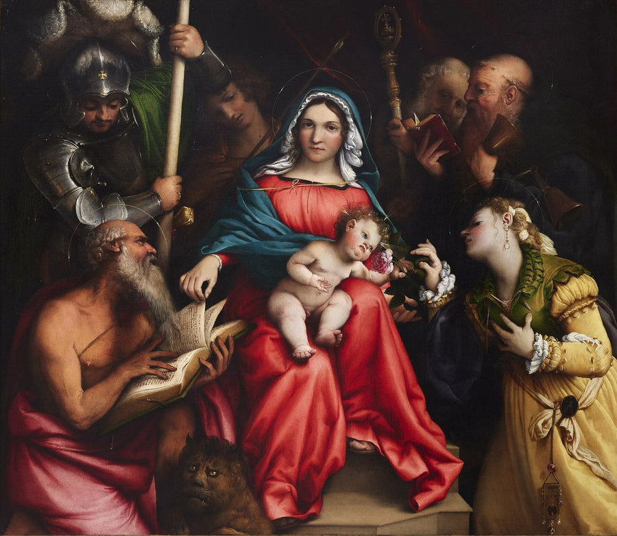 Mistyczne zaślubiny świętej Katarzyny (Lotto, Rzym) - Lorenzo Lotto
