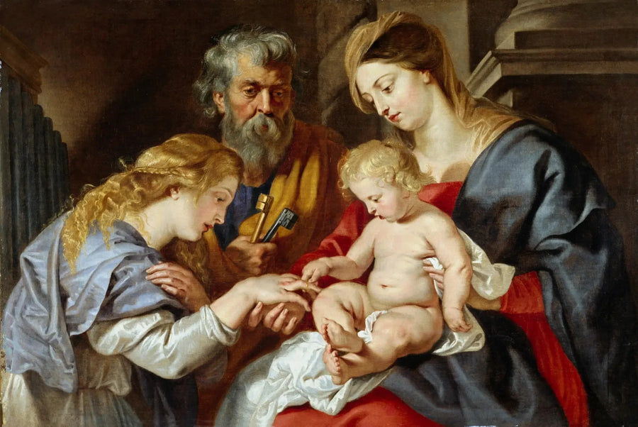 Mistyczne małżeństwo świętej Katarzyny - Peter Paul Rubens