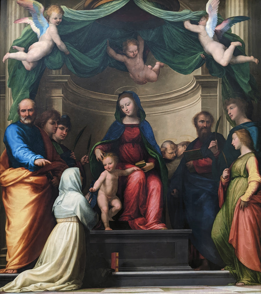 Mistyczne małżeństwo Świętej Katarzyny Sieneńskiej - Fra Bartolomeo