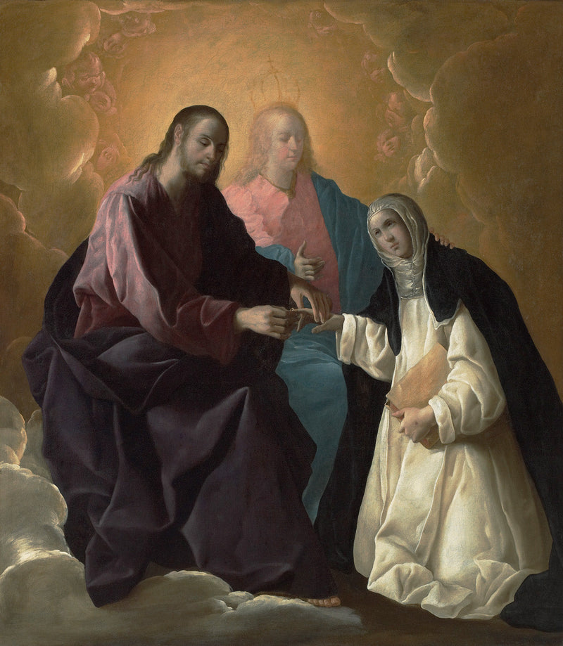 Mistyczne małżeństwo świętej Katarzyny Sieneńskiej - Francisco de Zurbarán