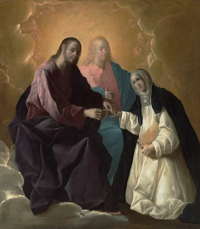 Mistyczne małżeństwo świętej Katarzyny Sieneńskiej - Francisco de Zurbarán