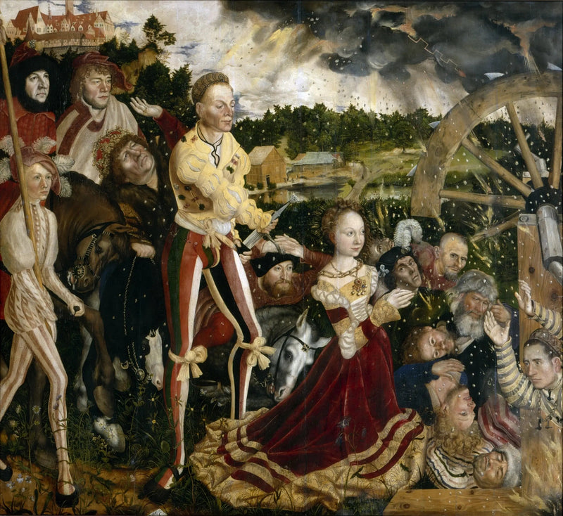 Męczeństwo świętej Katarzyny (środkowa tablica) - Lucas Cranach Starszy