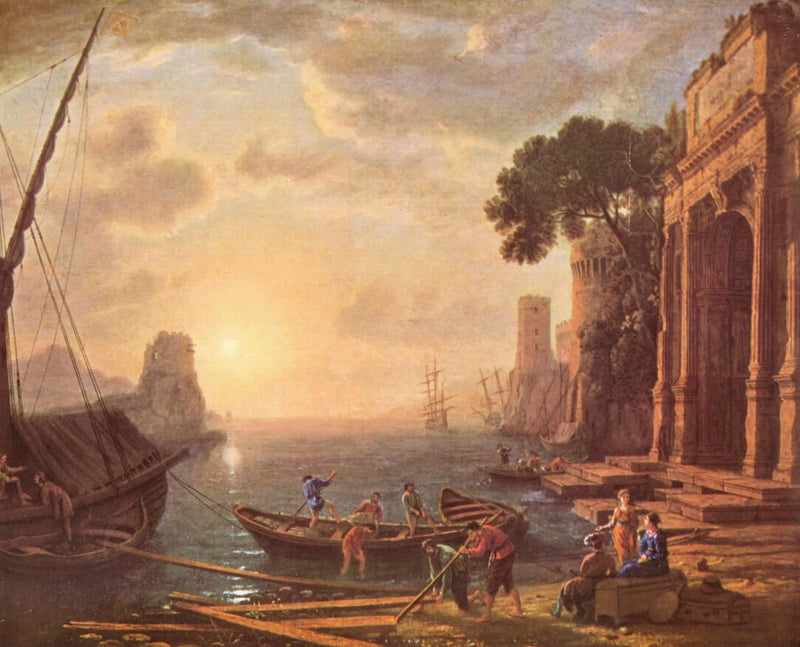 Poranek w porcie morskim - Claude Lorrain
