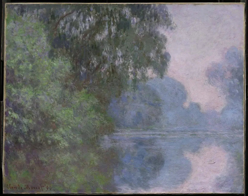 Poranek nad Sekwaną, w pobliżu Giverny - Claude Monet