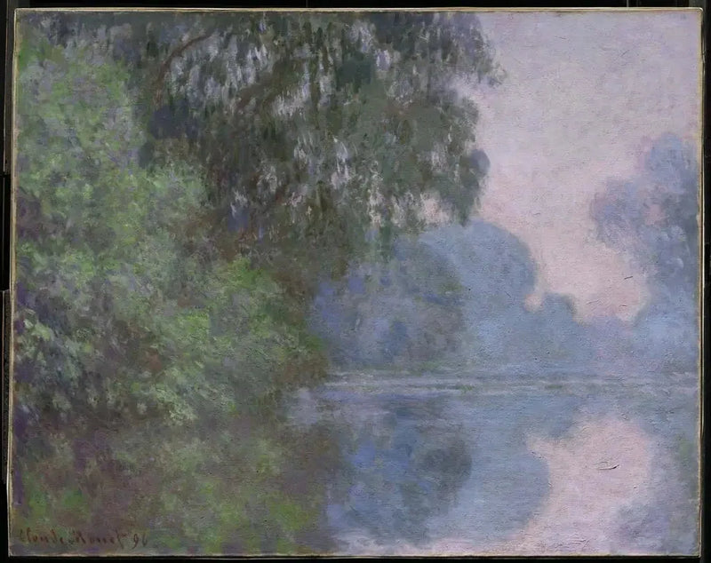 Poranek nad Sekwaną, w pobliżu Giverny - Claude Monet